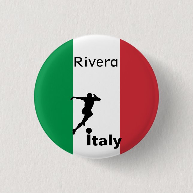 Fotspelare, anpassadet Italien Knapp (Framsida)