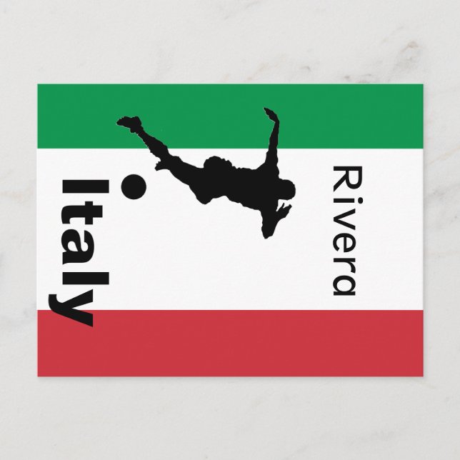 Fotspelare, anpassadet Italien Vykort (Framsida)