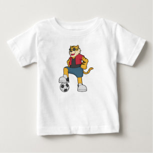 Fotspelare för tiger-fotboll t shirt