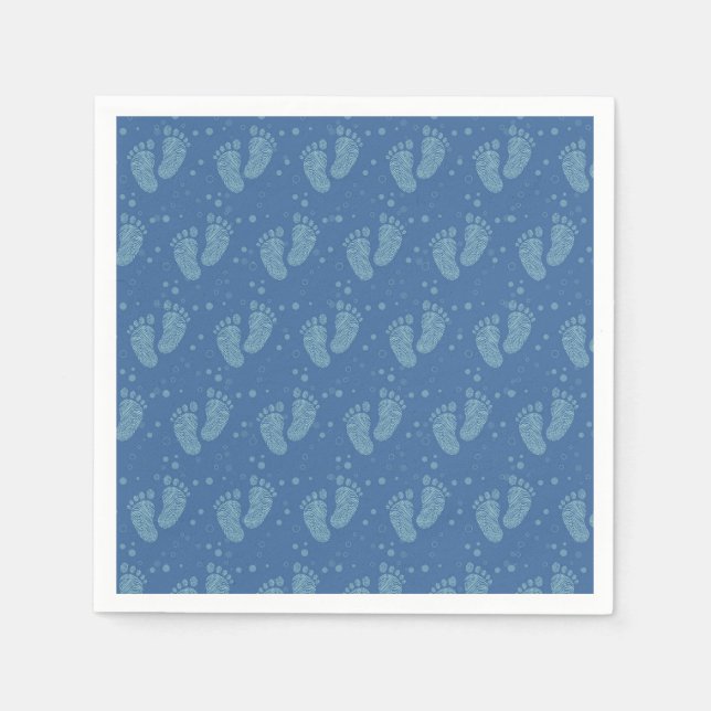Fotsteg baby pappersservett (Framsidan)