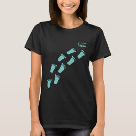 Fotsteg - följ din dröm - turkos t shirt