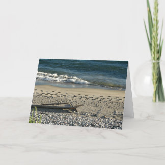 fotsteg i sanden kort