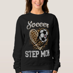 Fotsteg Mamma Leopard Boll Mors dag T Shirt