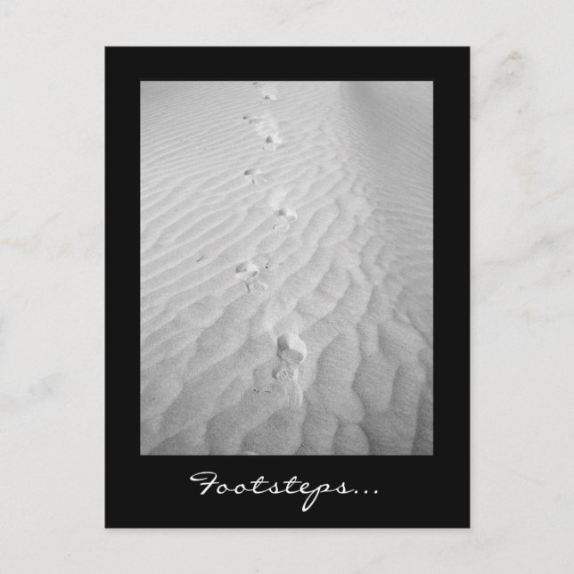 Fotsteg... vykort (Framsida)