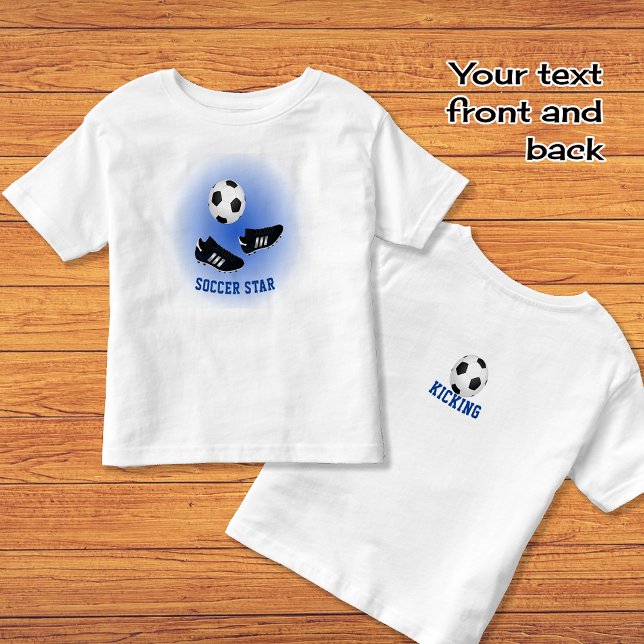 Fotstjärna lägger till namn och dubbla t shirt (Skapare uppladdad)