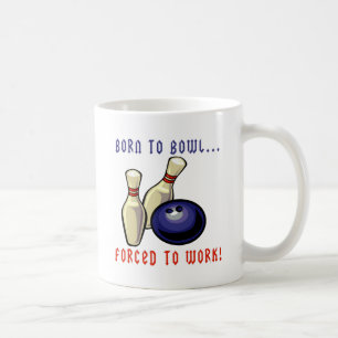 Fött att bowla kaffemugg