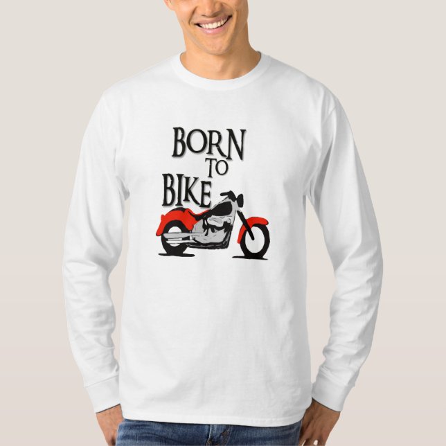 Fött att cykla t-shirt (Framsida)
