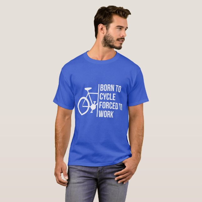 Fött att cykla tvunget för att fungera tröja (Hel framsida)