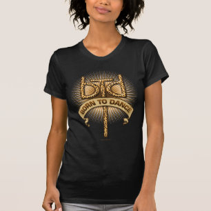 Fött att dansa (leoparden) tee shirt