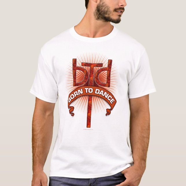 Fött att dansa (redstonen) tee shirt (Framsida)