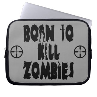 Fött att döda Zombies Laptop Sleeve