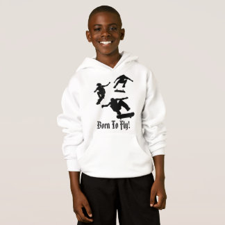 Fött att flyga - barnSkateboardhoodien Tee Shirt
