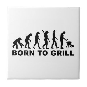 Fött att grilla evolution kakelplatta