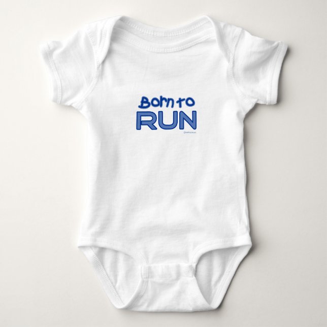 Fött att köra - blått tee shirt (Framsida)