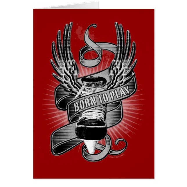 Fött att leka II Hälsningskort (Framsidan)