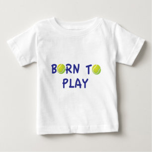 Fött att leka tennisbabyT-tröja Tee