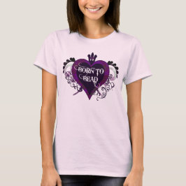 Fött att pryda med pärlor (lilor) tee shirt