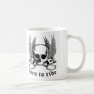 Fött att rida kaffemugg