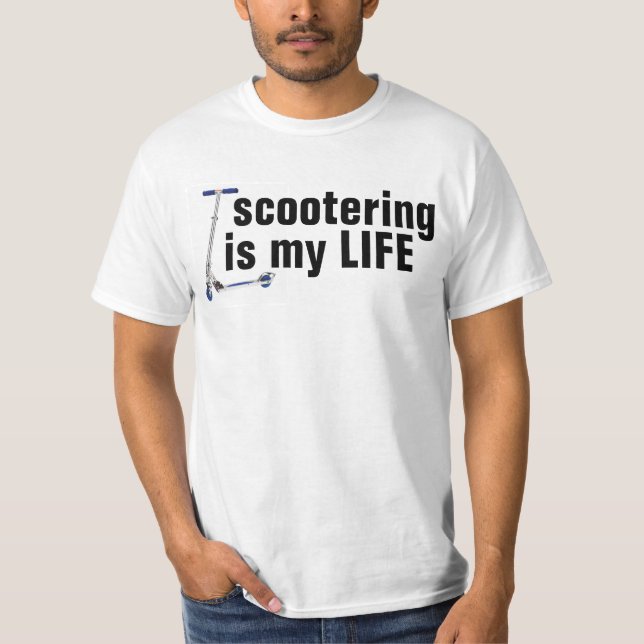 fött att scoot t-shirt (Framsida)