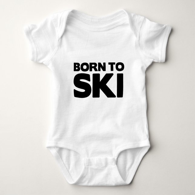 Fött att skida 01 tee (Framsida)