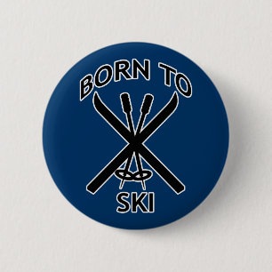 Fött att skida knapp