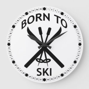 Fött att skida stor klocka