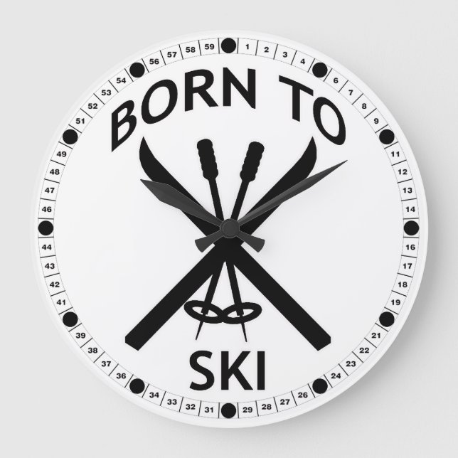 Fött att skida stor klocka (Framsida)