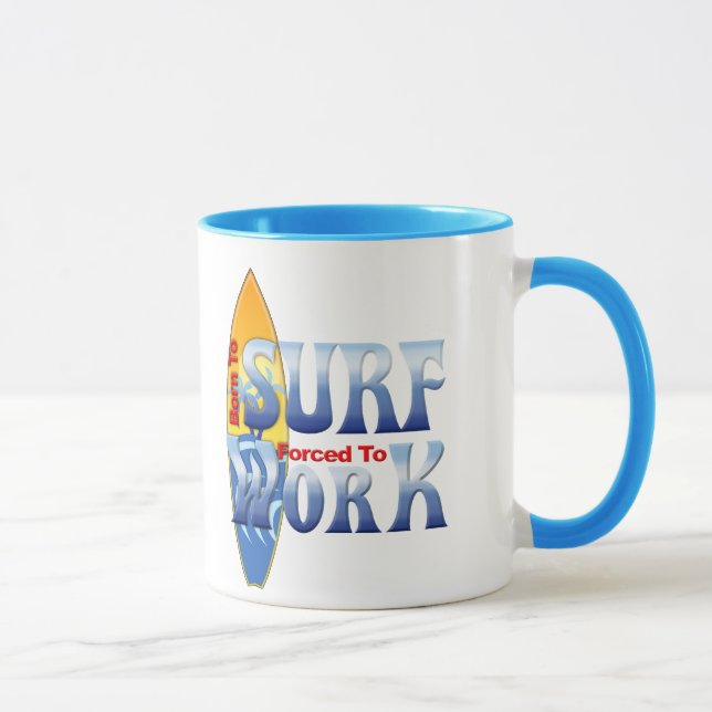 Fött att surfa mugg (Höger)