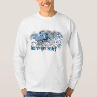fött att surfa tee shirt