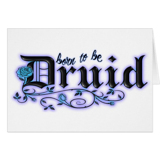 Fött att vara Druid Hälsningskort (Framsidan Horizontal)