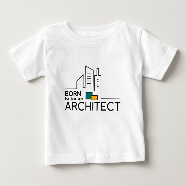 Fött att vara en arkitekt t-shirt (Framsida)