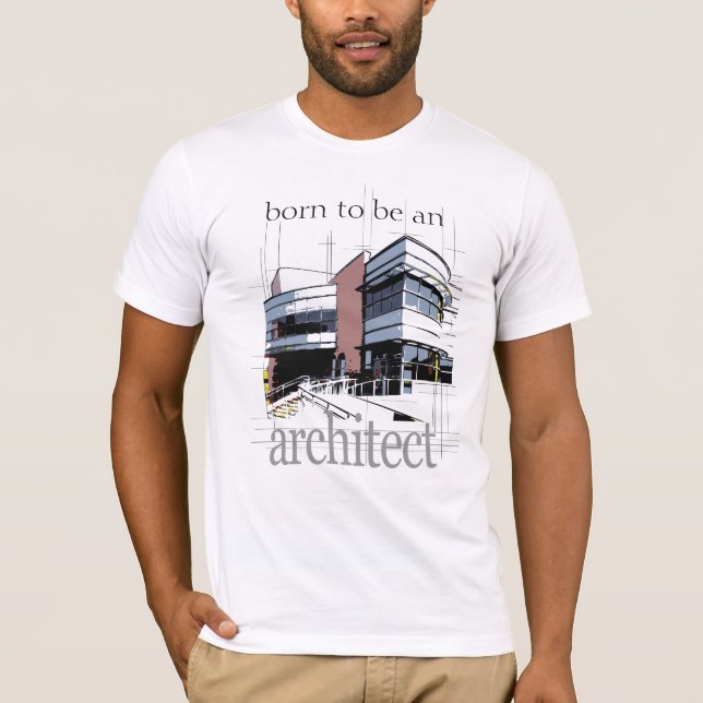 Fött att vara en arkitekt tee (Framsida)