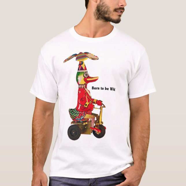 Fött att vara vildT-tröja Tee Shirt (Framsida)