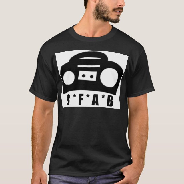 Fött från en Boombox T-shirt (Framsida)