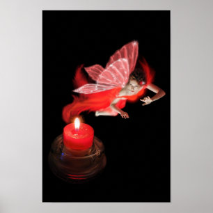 Fött från stearinljuset tända poster