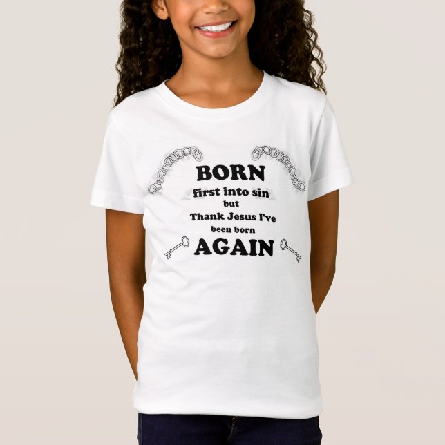 Fött igen t-shirt (Framsida)
