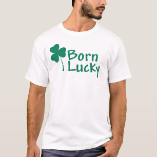 Fött lyckligt t-shirt