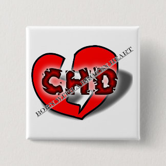 Fött med en bruten hjärta knapp