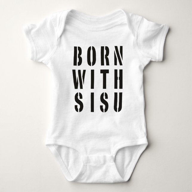 Fött med Sisu T-shirt (Framsida)