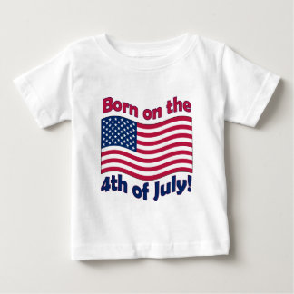Fött på 4th av den Juli spädbarnT-tröja Tee Shirt