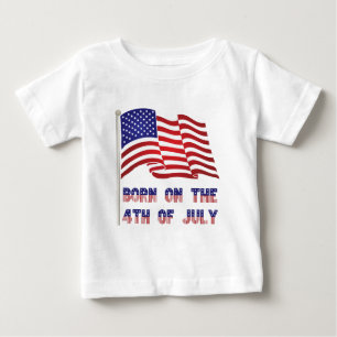 fött på 4th juli tröja