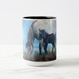 "Fött på mugg för kaffe för gryning" vildhäst