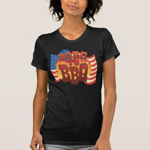 Fött till BBQ T Shirt