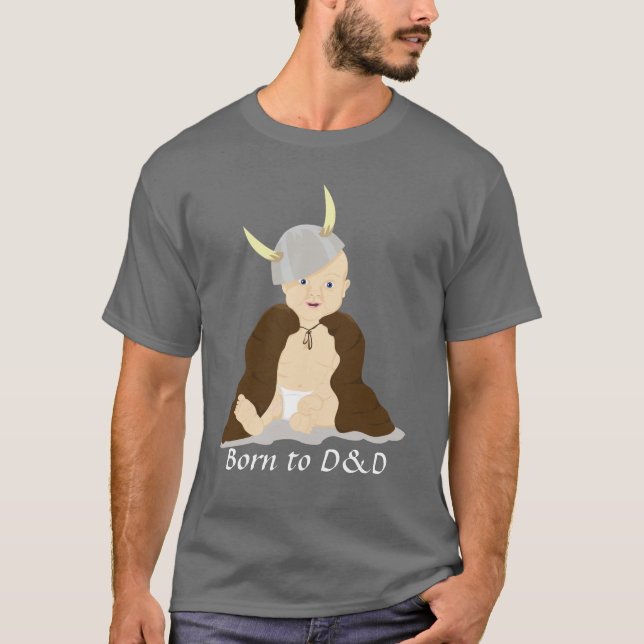 Fött till D&D T-shirt (Framsida)