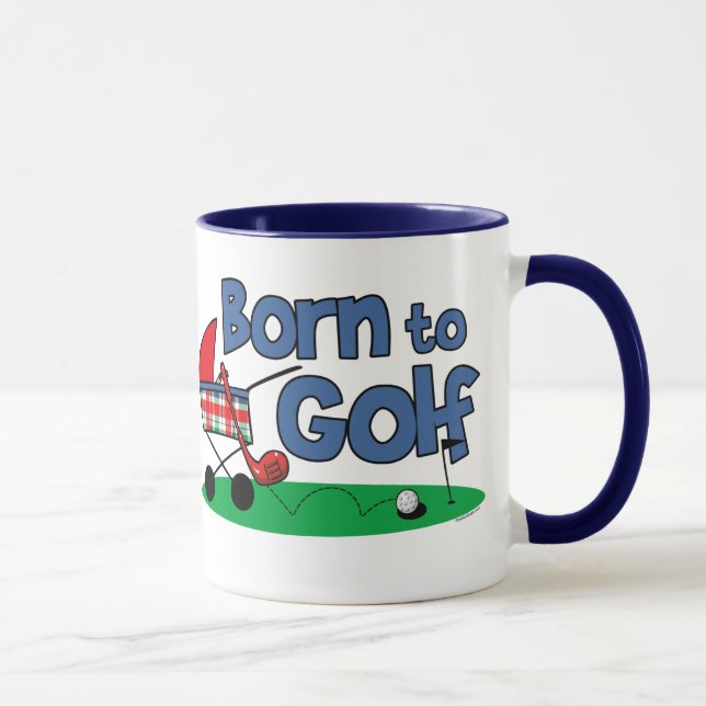 Fött till Golf Mugg (Höger)