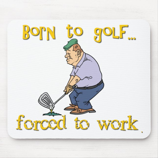 Fött till Golf Musmatta (Framsidan)
