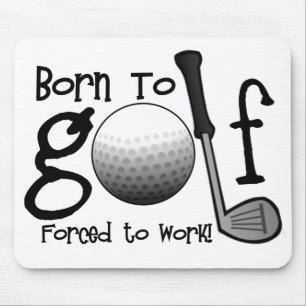 Fött till Golf som är tvungen att fungera Musmatta