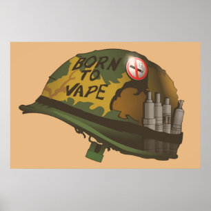 Fött till Vape Poster