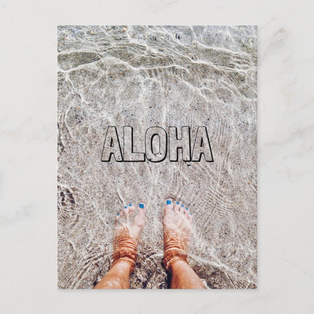 FÖTTER I HAVET POSTKORT VYKORT (Framsida)