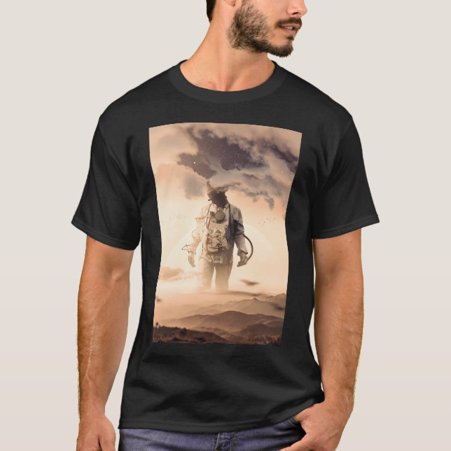 Fötter på marken, huvud i molnen t shirt (Framsida)